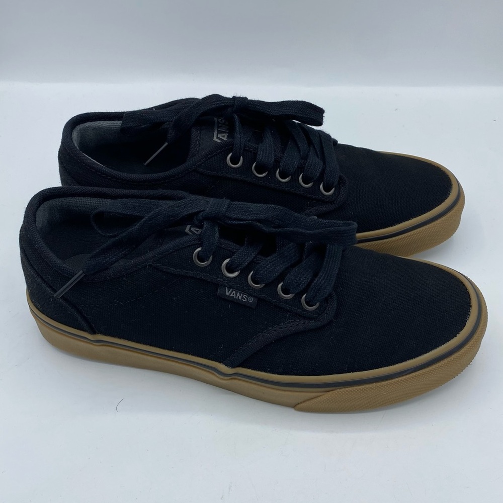 Vans Atwood black and tan canvas shoes Mens size‎ 7